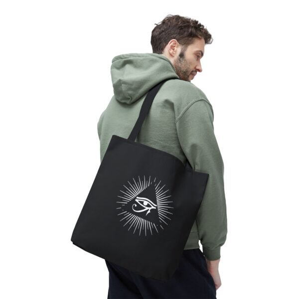 Eye of Horus - Black Tote Bag - Image 3