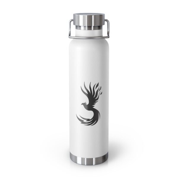 Phoenix Rising - White Eco-Friendly Copper Vacuum Insulated Bottle - 22oz