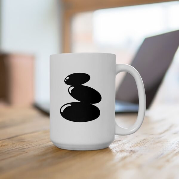Serenity Stones - White Mug, (11oz, 15oz) - Image 6