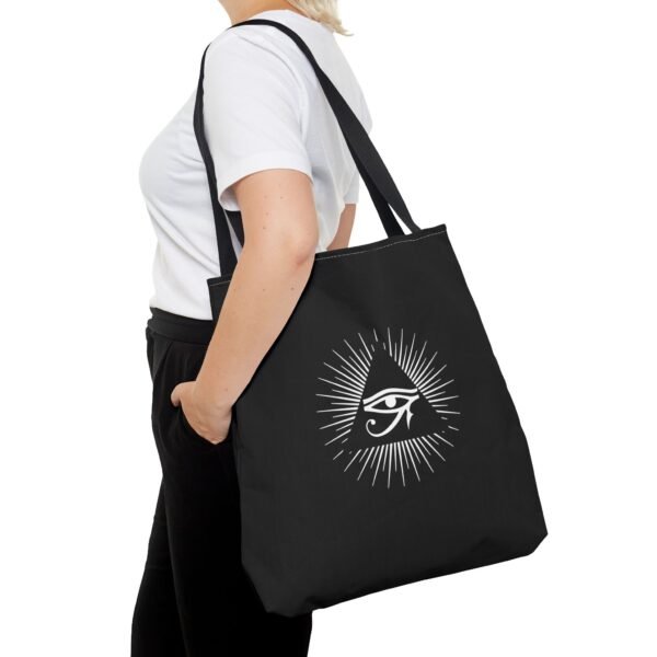 Eye of Horus - Black Tote Bag - Image 7