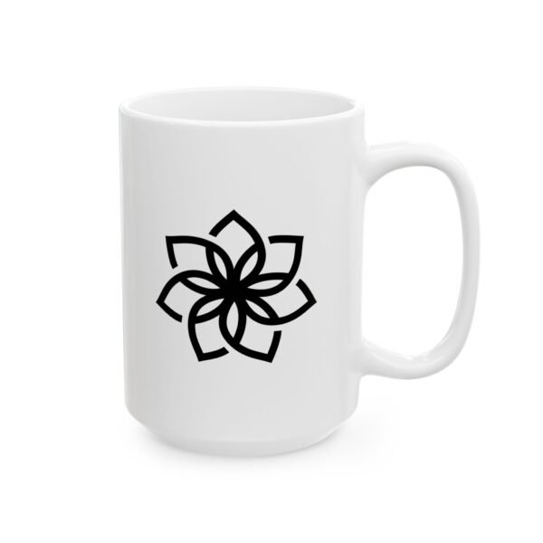 Lotus - White Mug, (11oz, 15oz) - Image 6