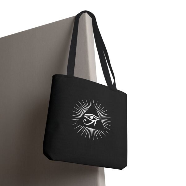 Eye of Horus - Black Tote Bag - Image 8