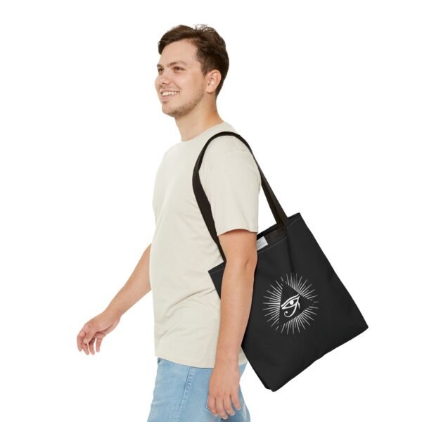 Eye of Horus - Black Tote Bag - Image 2
