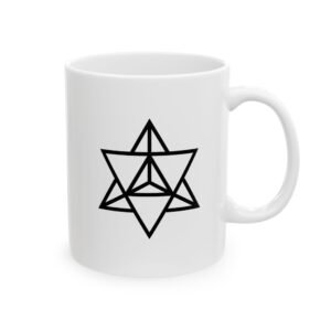 Merkaba - White Mug, (11oz, 15oz)